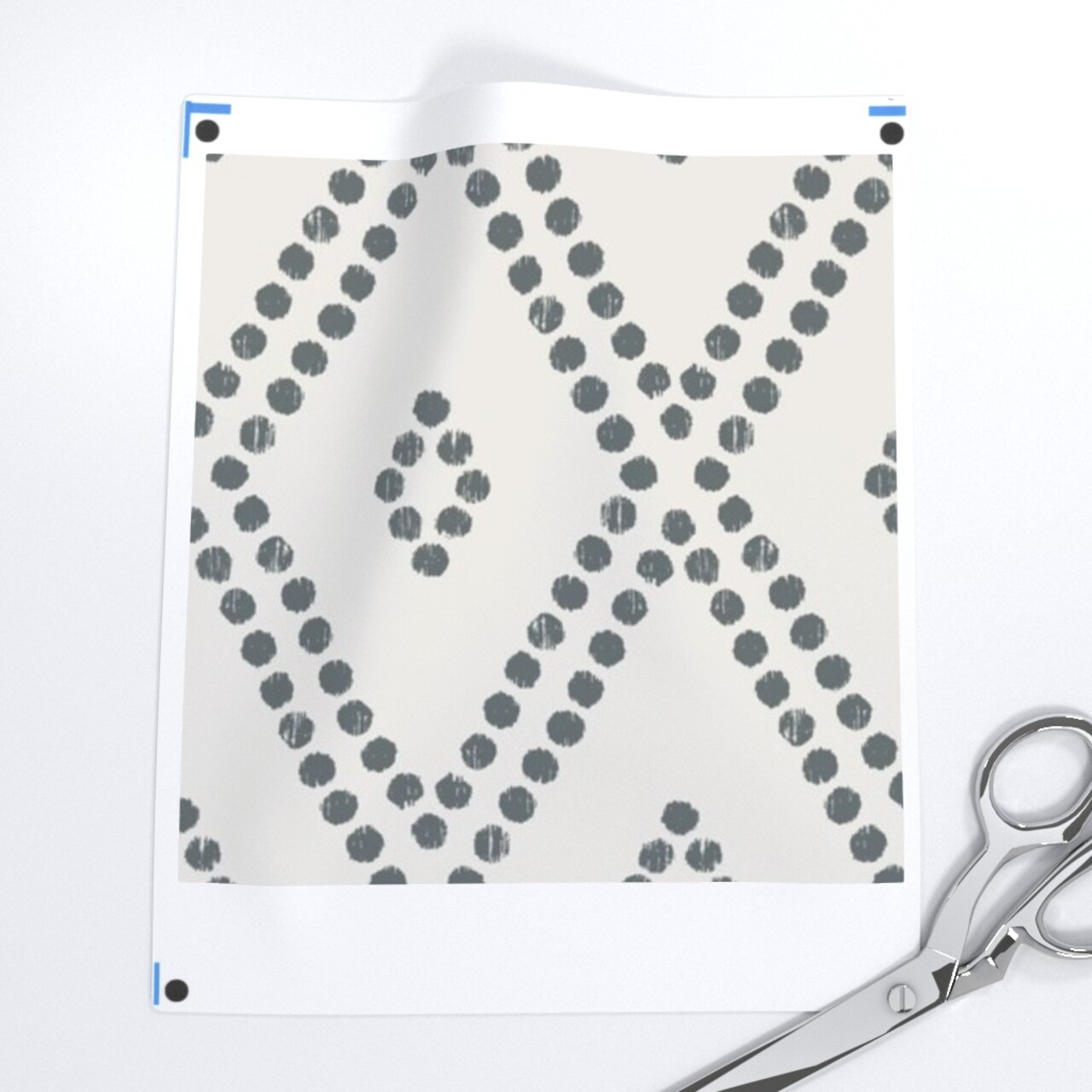 Modern Farmhouse Neutral Diamonds Bohemian Mudcloth Dots Grayscale Custom Removable Wallpaper by Spoonflower Peel & Stick Wallpaper 2FT Wide